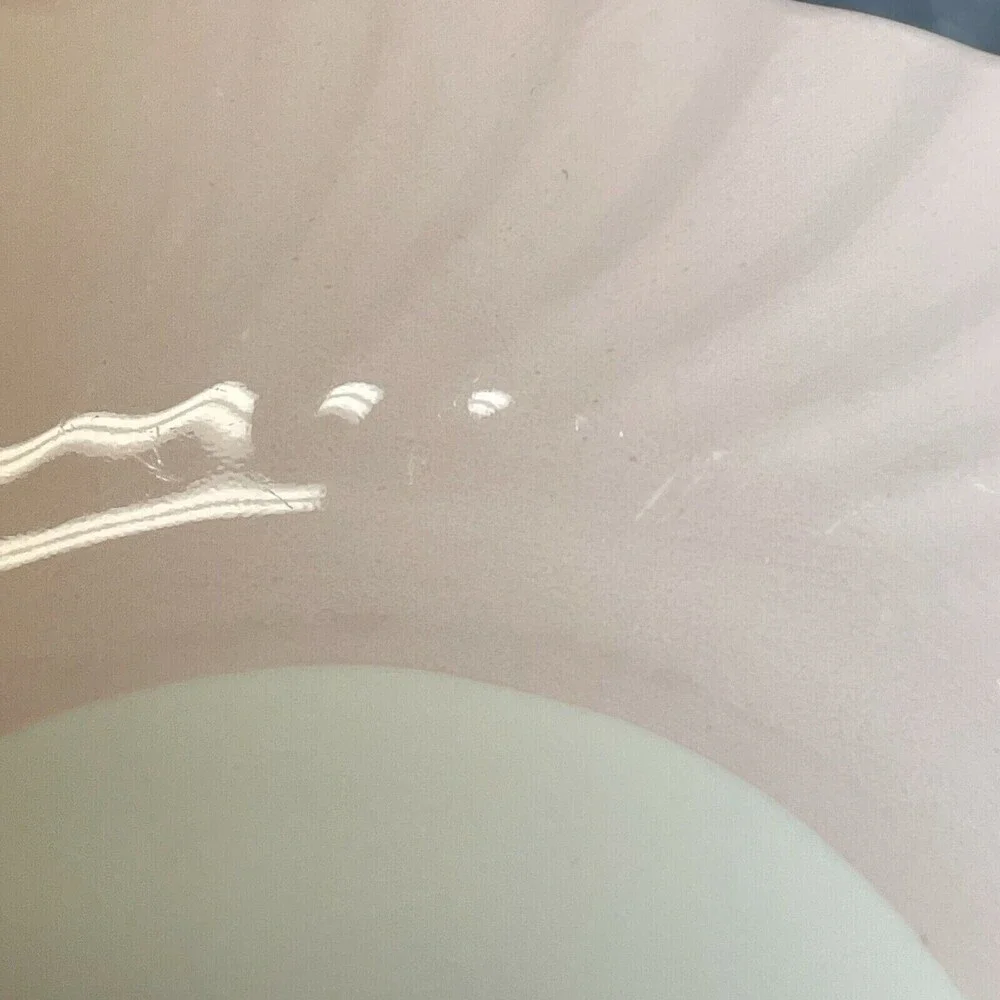 Minton Salad Plates Swirl Edge Pink White 9